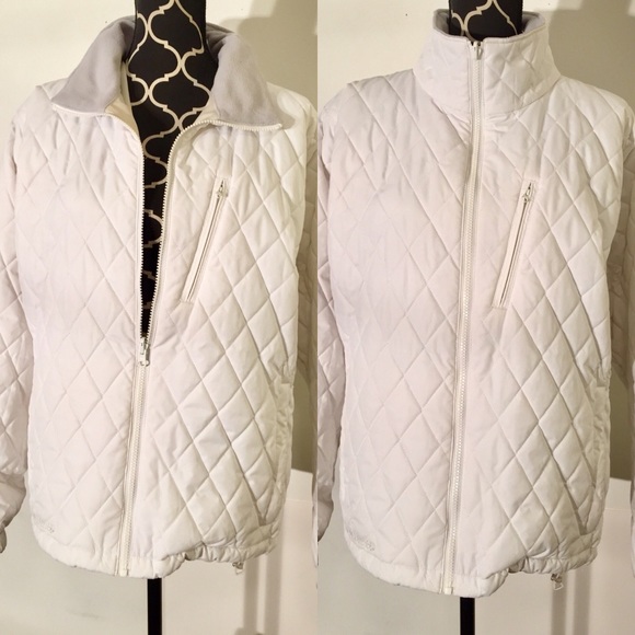 Columbia Jackets & Blazers - White Pleated Columbia Jacket